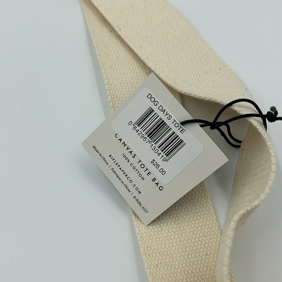 Rifle Paper Co. Dogs Cream Colored Book/Tote Bag - Picture 4 of 4